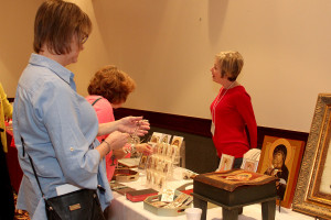 Vendor Diane Culbertson of Sacred Relics and her beautiful wares